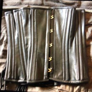 Dracula Clothing vegan leather steel bone corset